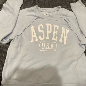 baby blue small aspen sweatshirt